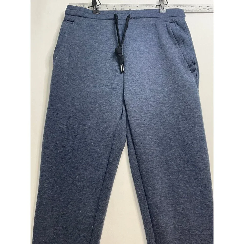 32 Degrees sweatpants adult small 28 x 30 jogger drawstrings cuffed blue work